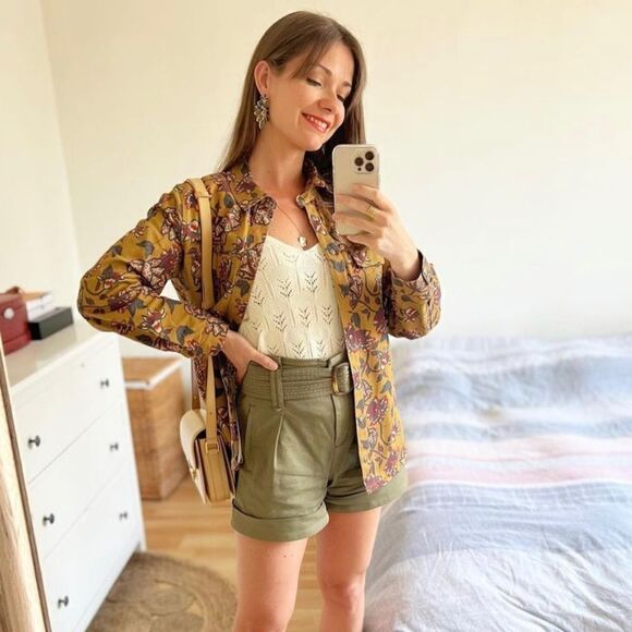 ZARA Printed Overshirt Embroidered New - Picture 4 of 7